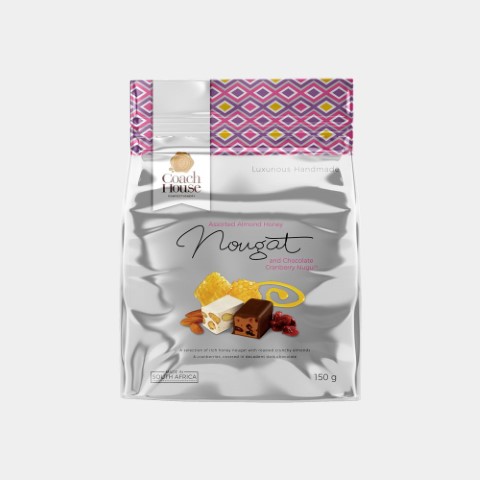 Assorted Almond Honey Nougat And Chocolate Cranberry Nugu Pouch 150G