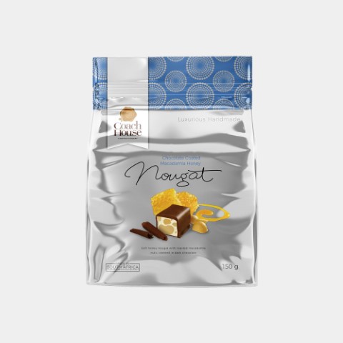 Chocolate Coated Macadamia Honey Nougat 150G