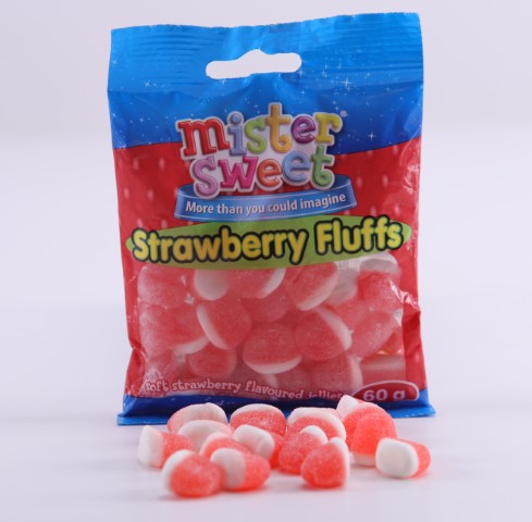 Mister Sweet Strawberry Fluffs  125G thumb