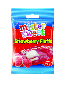 Mister Sweet Strawberry Fluffs  60G