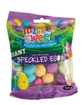 Giant Speckled Eggs 125G
