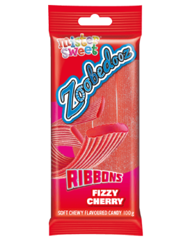 Zoobedooz Ribbons Fizzy Cherry 100G