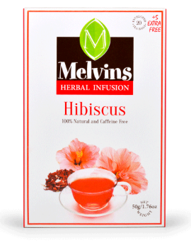MELVINS HIBISCUS TEABAGS  20'S TAGGED | Treats 'N More