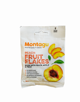 MONTAGU PEACH FRUIT FLAKES 40G | Treats 'N More
