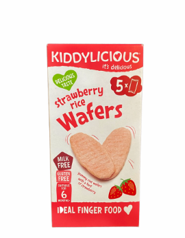 KIDDYLICIOUS STRAWBERRY RICE WAFERS 6 MONTHS+ | Treats 'N More