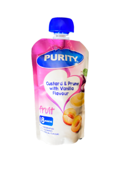 PURITY FRUIT CUSTARD & PRUNE WITH VANILLA FLAVOUR 8MONTHS (110ML) | Treats 'N More