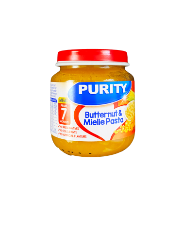 PURITY BUTTERNUT & MIELIE PASTA MEAL 7 MONTHS (125ML) | Treats 'N More