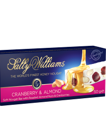 SALLY WILLIAMS CRANBERRY & ALMOND NOUGAT 50G | Treats 'N More