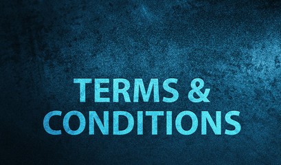 Terms and conditions
